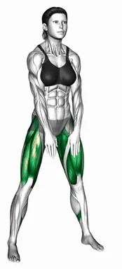 스모 스쿼트 플로어 탭 자세 시연