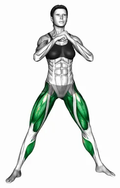 스모 스쿼트 힐 레이즈 자세 시연