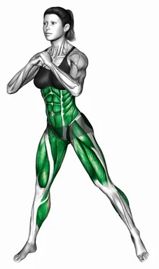 U 스쿼트 자세 시연