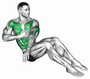 V Sit Cross Punch demo