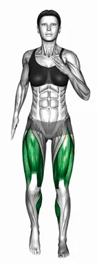 제자리 걷기 (정면 시점) 자세 시연