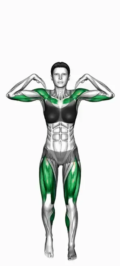 Walking on Spot Shoulder Tap Raise demo