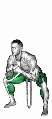 Weighted Chain Sumo Deadlift demo