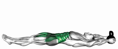 Weighted Kettlebell Hollow Hold demo