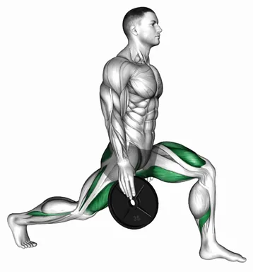 Weighted Stretch Lunge demo