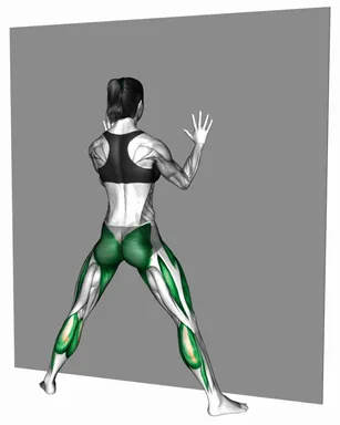 Wide Squat Wall Supported demo