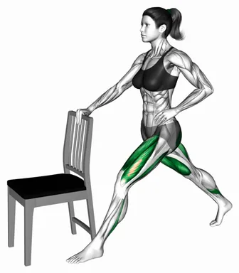 Wide Stance Split Lunge with Chair Support demo