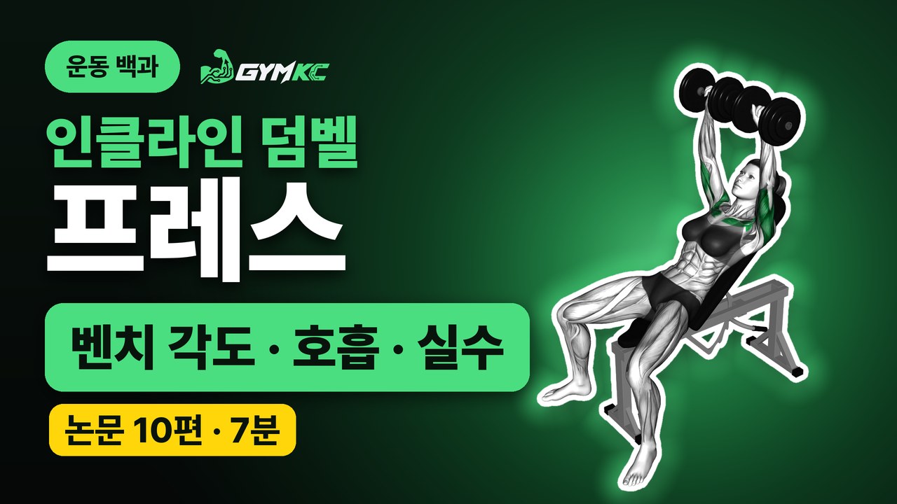 인클라인 덤벨 프레스, 논문 10편으로 처음부터 끝까지 정리 영상 표지